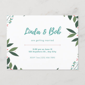 Postkort för inbjudan vykort