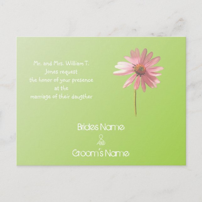 Postkort för inbjudningar till billigt (Framsida)