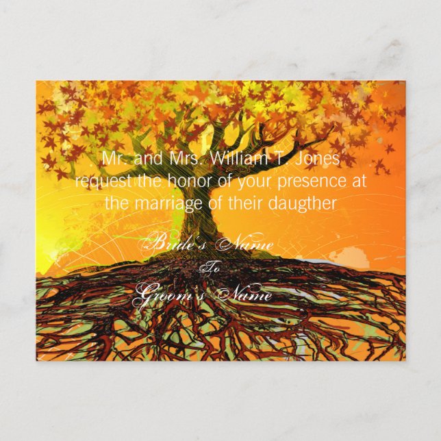 Postkort för inbjudningar till billigt (Framsida)