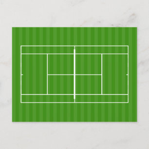 POSTKORT FÖR INNEHÅLLSFÖRTECKNING FÖR TENNIS COURT VYKORT
