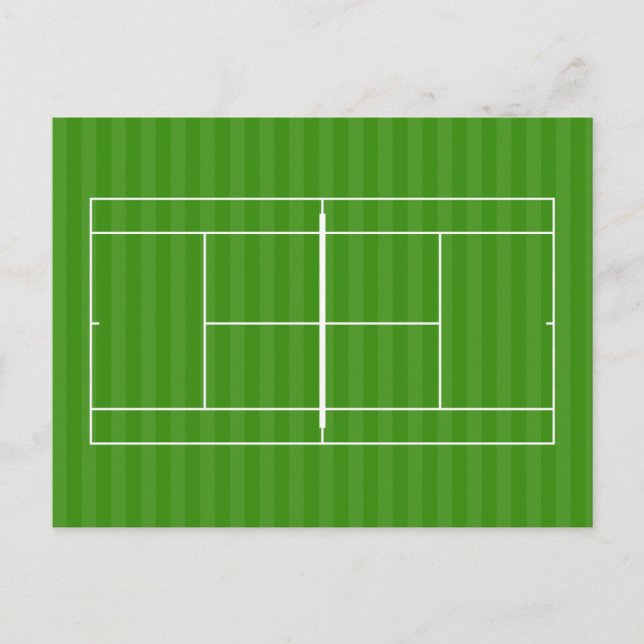 POSTKORT FÖR INNEHÅLLSFÖRTECKNING FÖR TENNIS COURT VYKORT (Framsida)