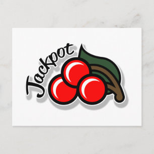 Postkort för Jackpot Cherries (lätt) Vykort