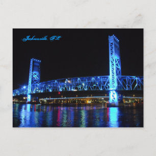 Postkort för Jacksonville Main Street Bridge Vykort