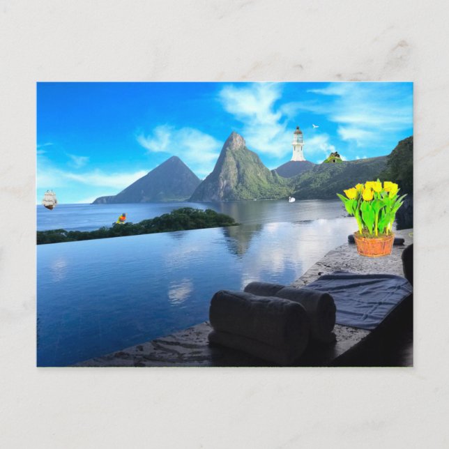 Postkort för Jade Mountain Resort Vykort (Framsida)