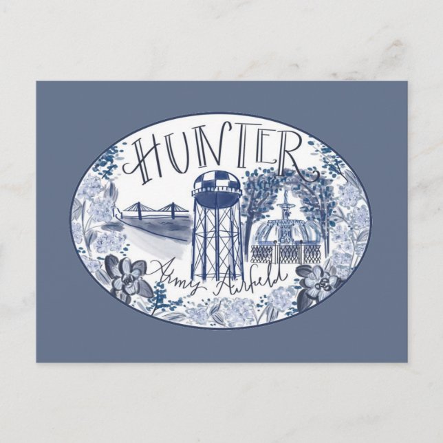 Postkort för jägararméns flygfält vykort (Framsida)