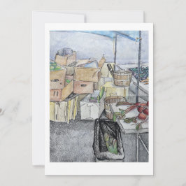 Postkort för jordbrukarnas marknad julkort