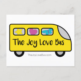 Postkort för Joy Kärlek Buss Logotyp Vykort