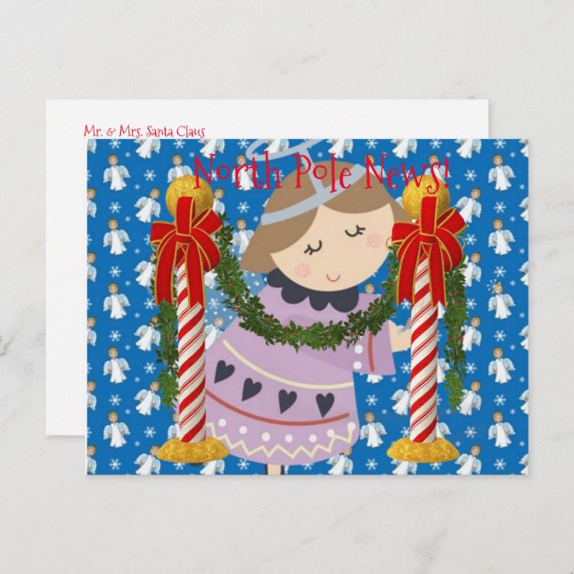 Postkort för jul Nordpolen Vykort (Fram/baksida)