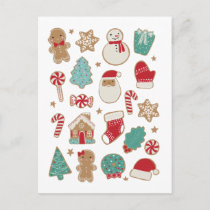 Postkort för julcookies vykort
