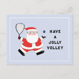 Postkort för julgranar i Helgdag Racquetball Helg Vykort