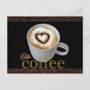 Postkort för kaffe Kärlek Vykort