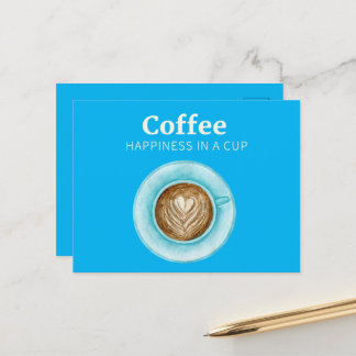 Postkort för kaffe Lycklig Vykort