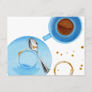 Postkort för kaffebrytning vykort