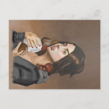 Postkort för kaffebun