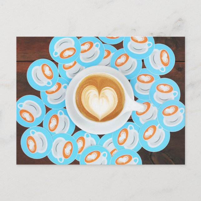 Postkort för kaffebutiker vykort (Framsida)