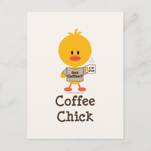 Postkort för kaffeChick Vykort