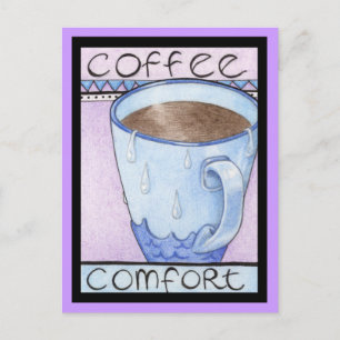 Postkort för kaffekomfort vykort