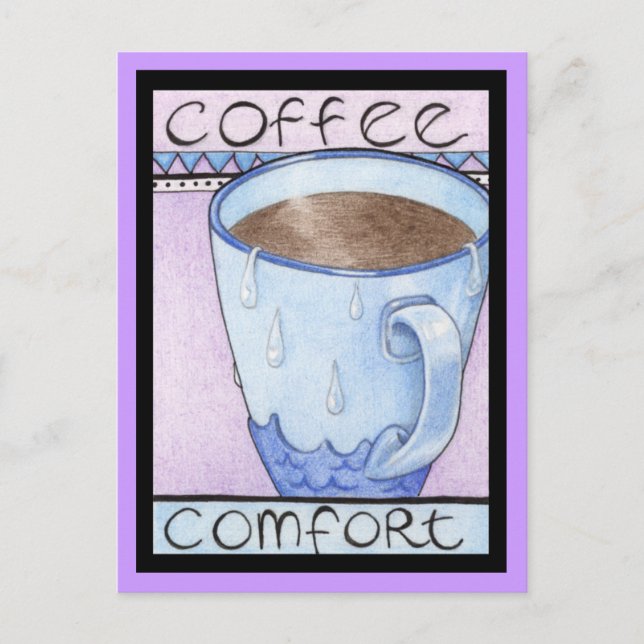 Postkort för kaffekomfort vykort (Framsida)