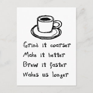 Postkort för kaffepunk vykort