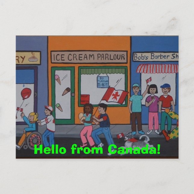 Postkort för Kanada-dag Vykort (Framsida)
