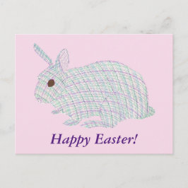 Postkort för kanin i glad påsk Play Bunny Helg Vykort