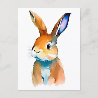 Postkort för kanin Porträtt 027 Vykort