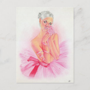 Postkort för kärlek Ro Ballerina Vykort