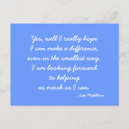 Postkort för Kate Middleton Vykort