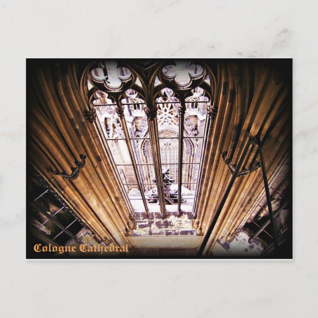 Postkort för katedral i Köln Vykort (Framsida)