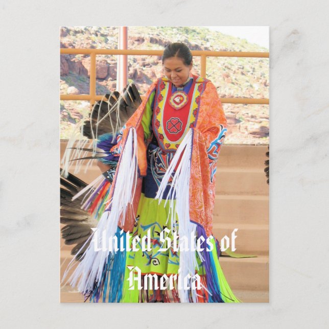 Postkort för klänning Indian Vykort (Framsida)