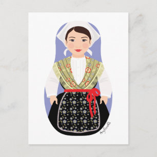 Postkort för kroatiska, Istrian Matryoshka Vykort