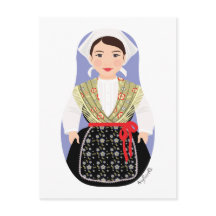 Postkort för kroatiska, Istrian Matryoshka