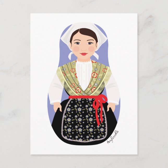 Postkort för kroatiska, Istrian Matryoshka Vykort (Framsida)