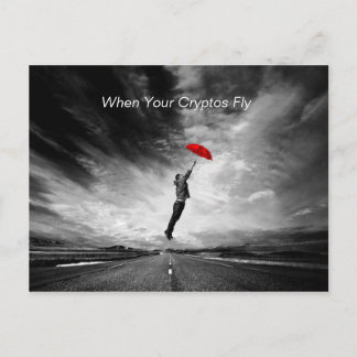 Postkort för kryptovaluta Älskare Vykort
