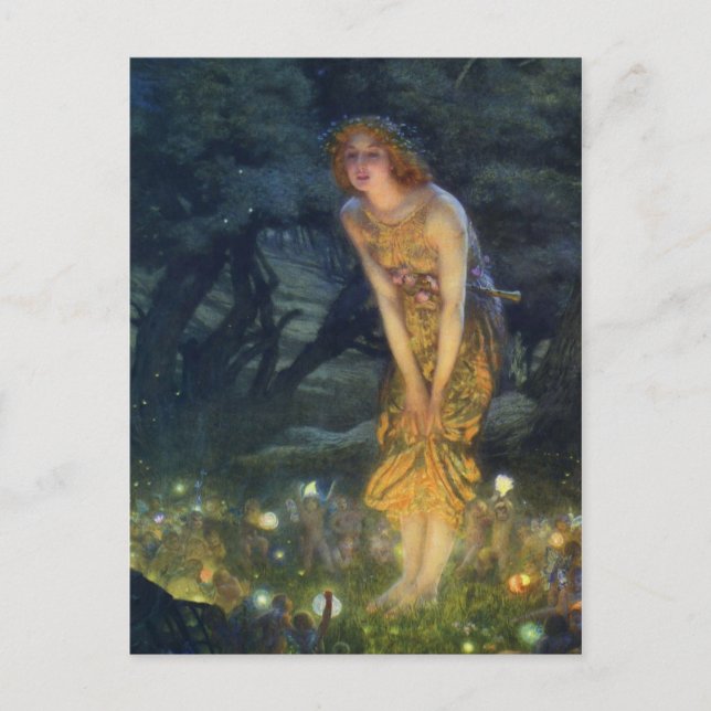 Postkort för Kväll i mitten av sommaren Vykort (Framsida)