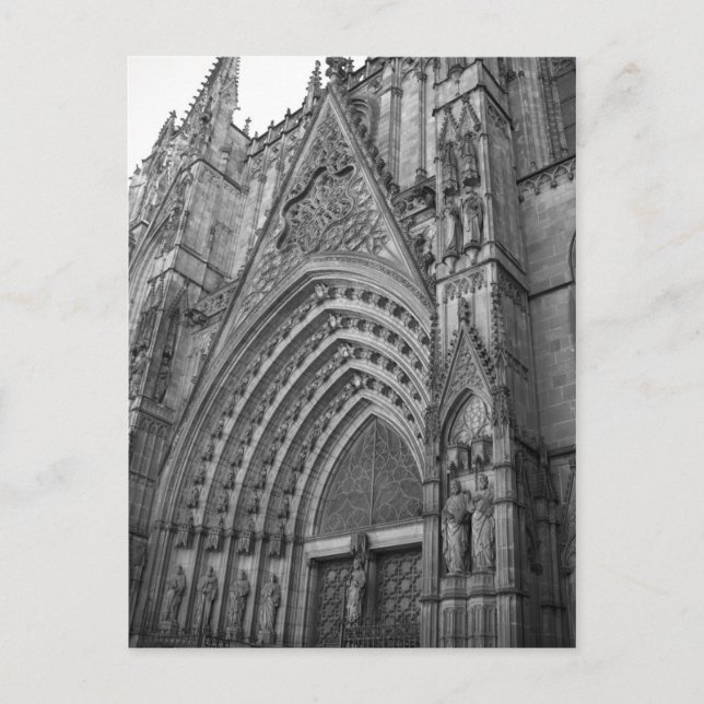Postkort för La Catedral (Barcelona, Spanien) Vykort (Framsida)