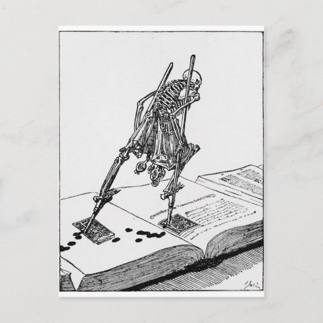 Postkort för La Dance de la Mort Vykort (Framsida)