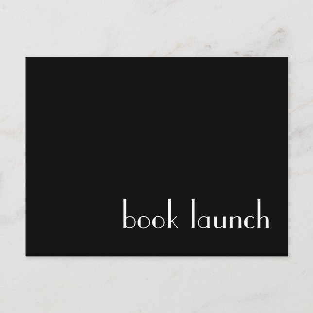 Postkort för lansering i Bok Vykort (Framsida)