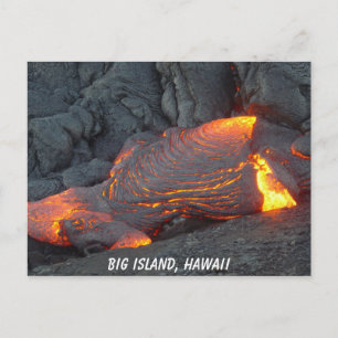 Postkort för Lavavaflöde på Big Island Vykort