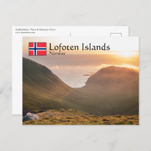 Postkort för Lofoten Islands Norge Vykort