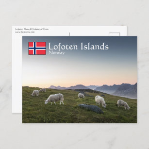 Postkort för Lofoten Islands Norge Vykort