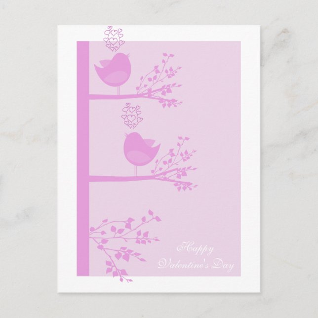 Postkort för love birds Valentindagen Helg Vykort (Framsida)