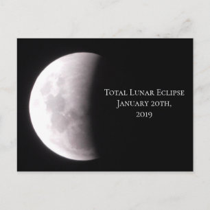 Postkort för Lunar Eclipse Keepsaké totalt Vykort