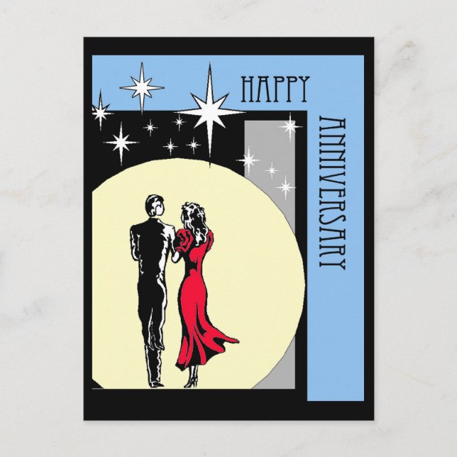 Postkort för lycklig-årsdagen vykort (Framsida)