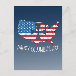 Postkort för lycklig Columbus Day Vykort