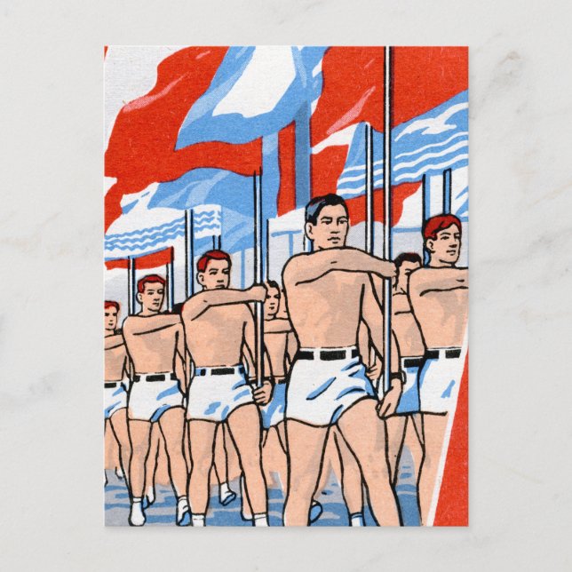Postkort för Marching Boys Vykort (Framsida)