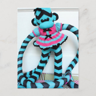 Postkort för Mars Sock monkey - diagnos Vykort