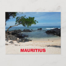 Postkort för Mauritius Rocky Beach Cove