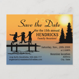 Postkort för meddelande om återförening av kreativ