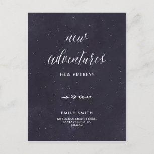Postkort för meddelande om flytta vykort